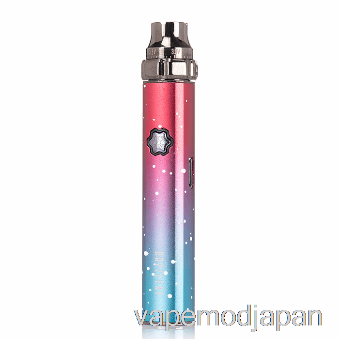 Vape Mod Dazzleaf Squarii トップ ツイスト 510 バッテリー コーラル ピンク / ブルー スプラッター